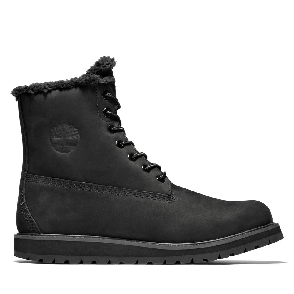 Bocanci 6-Inch Timberland Barbati Negrii - Richmond Ridge Waterproof - Romania - RNOMHE093